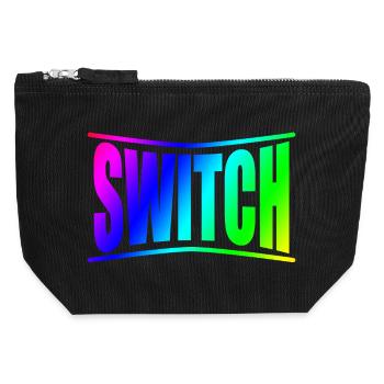 Swich BDSM Bondage Disziplinen - Canvas Reißverschluss-Täschchen (12 x 13 cm) - Schwarz - Vorne