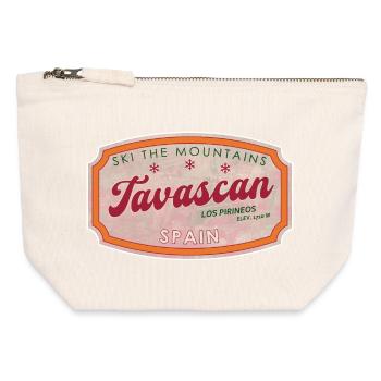 Tavascan Spain Alpine Label - Canvas Zip Pouch 12 x 13 cm - nature - Front