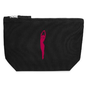Dancing Dance - Canvas Zip Pouch 12 x 13 cm - black - Front