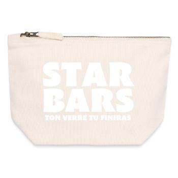 bar, bartender, bar owner - Canvas Zip Pouch 12 x 13 cm - nature - Front