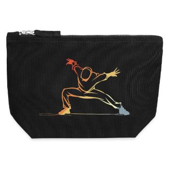 B-Boy Skizze - Canvas Reißverschluss-Täschchen (12 x 13 cm) - Schwarz - Vorne