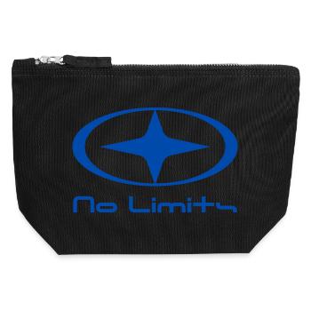 No Limits - Canvas Reißverschluss-Täschchen (12 x 13 cm) - Schwarz - Vorne