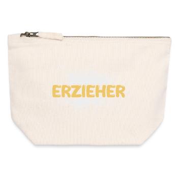 Formateur en emploi - Pochette zippée en toile 12 x 13 cm - blanc naturel - Devant