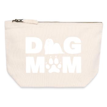 Maltese Dog Lover Pet Dog Mom Dog Dad  - Canvas Zip Pouch 12 x 13 cm - nature - Front