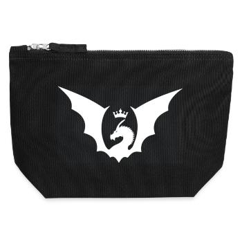 logo etheryon - Pochette zippée en toile 12 x 13 cm - noir - Devant