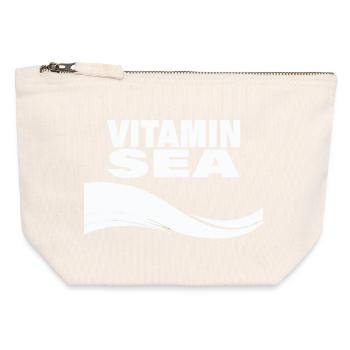 VITAMIN SEA - Canvas Zip Pouch 12 x 13 cm - nature - Front