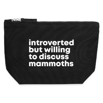 Mammut - Canvas Reißverschluss-Täschchen (12 x 13 cm) - Schwarz - Vorne