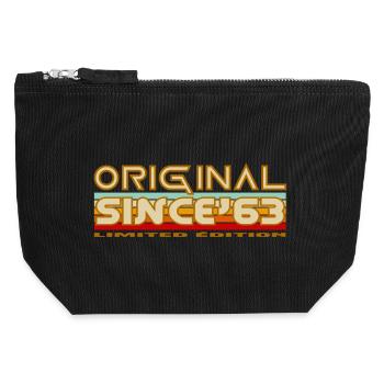 Original 63 Limited Edition Retro - Pochette zippée en toile 12 x 13 cm - noir - Devant
