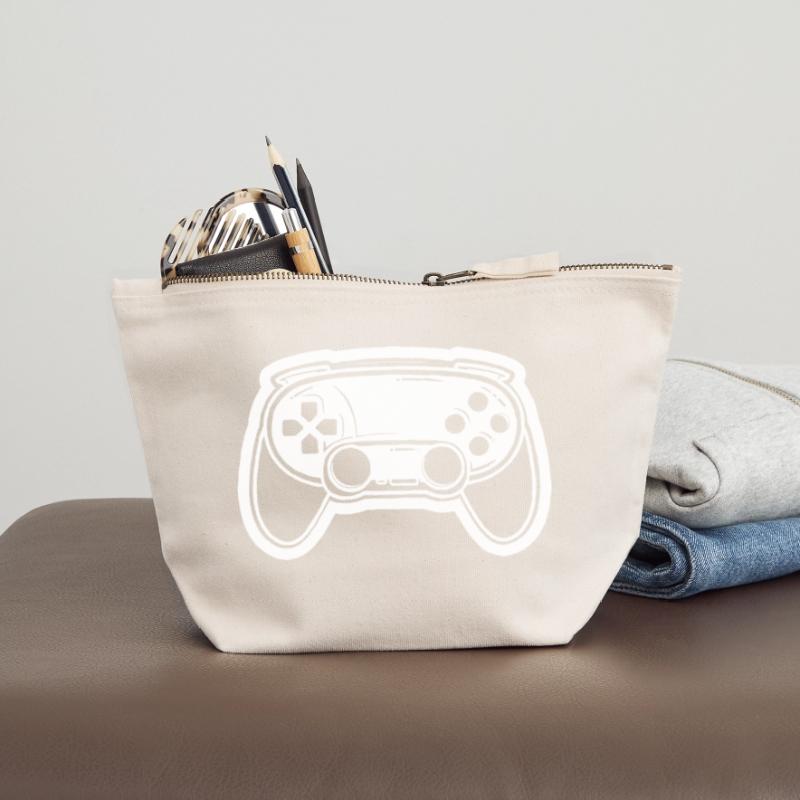 Videospiel Controller Zeichnung Canvas Reißverschluss-Täschchen (12 x 13 cm)
