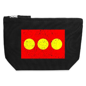 Christiania - Canvas Reißverschluss-Täschchen (12 x 13 cm) - Schwarz - Vorne