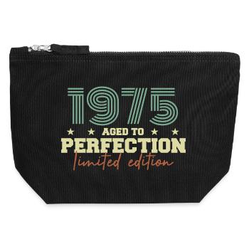 1975 - Canvas Zip Pouch 12 x 13 cm - black - Front