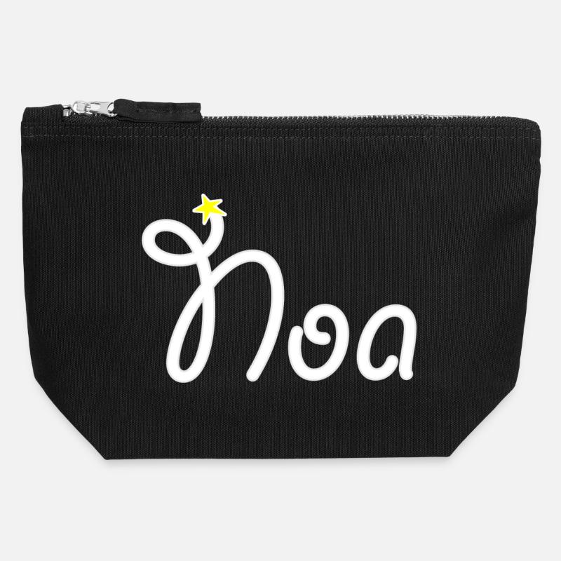 Noa - Canvas Zip Pouch 12 x 13 cm - black