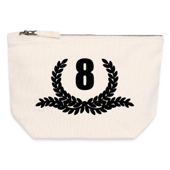Lauwerkrans 08 YEARS - Canvas Zip Pouch 12 x 13 cm - nature - Front