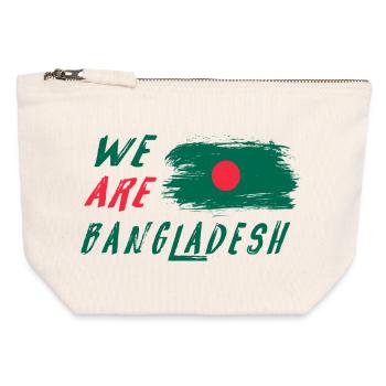 We are Bangladesh - Canvas Zip Pouch 12 x 13 cm - nature - Front