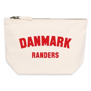 RANDERS Denmark Dänemark - Canvas Reißverschluss-Täschchen (12 x 13 cm) - Naturweiß - Vorne