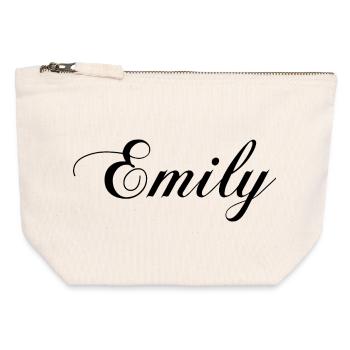Emily - T-shirts, mugs and bags with your name on it - Canvas Zip Pouch 12 x 13 cm - nature - Front