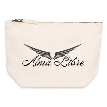 Alma Libre Design - Canvas Reißverschluss-Täschchen (12 x 13 cm) - Naturweiß - Vorne
