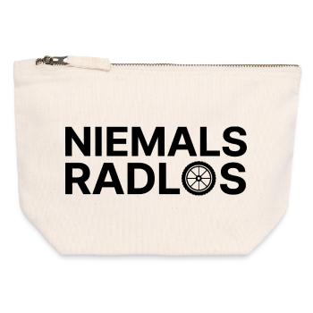 never bikeless - Canvas Zip Pouch 12 x 13 cm - nature - Front