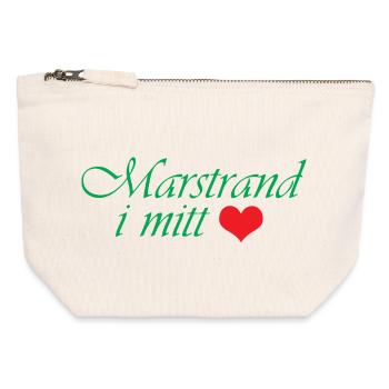 Marstrand in meinem Herzen - Canvas Reißverschluss-Täschchen (12 x 13 cm) - Naturweiß - Vorne