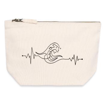 design_not_provided - Canvas Zip Pouch 12 x 13 cm - nature - Front
