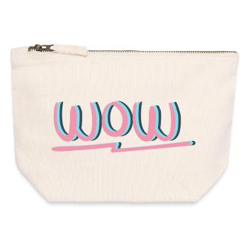 WOW Clothing & Accessories - Canvas Zip Pouch 12 x 13 cm - nature - Front