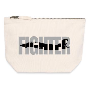 Fighter F-14 Tomcat - Canvas Zip Pouch 12 x 13 cm - nature - Front