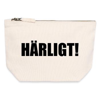 Green-black from Gothenburg - Canvas Zip Pouch 12 x 13 cm - nature - Front