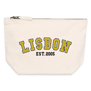 Lisbon Est. 2005 - Canvas Zip Pouch 12 x 13 cm - nature - Front