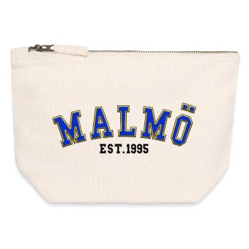 Malmö Est. 1995 - Canvas Zip Pouch 12 x 13 cm - nature - Front