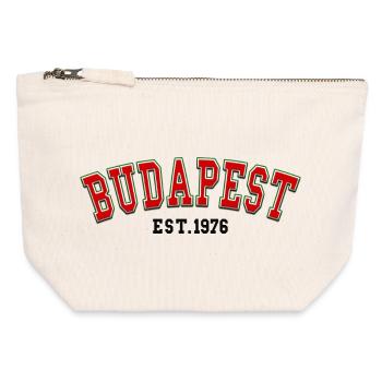 Budapest, gegründet 1976 - Canvas Reißverschluss-Täschchen (12 x 13 cm) - Naturweiß - Vorne