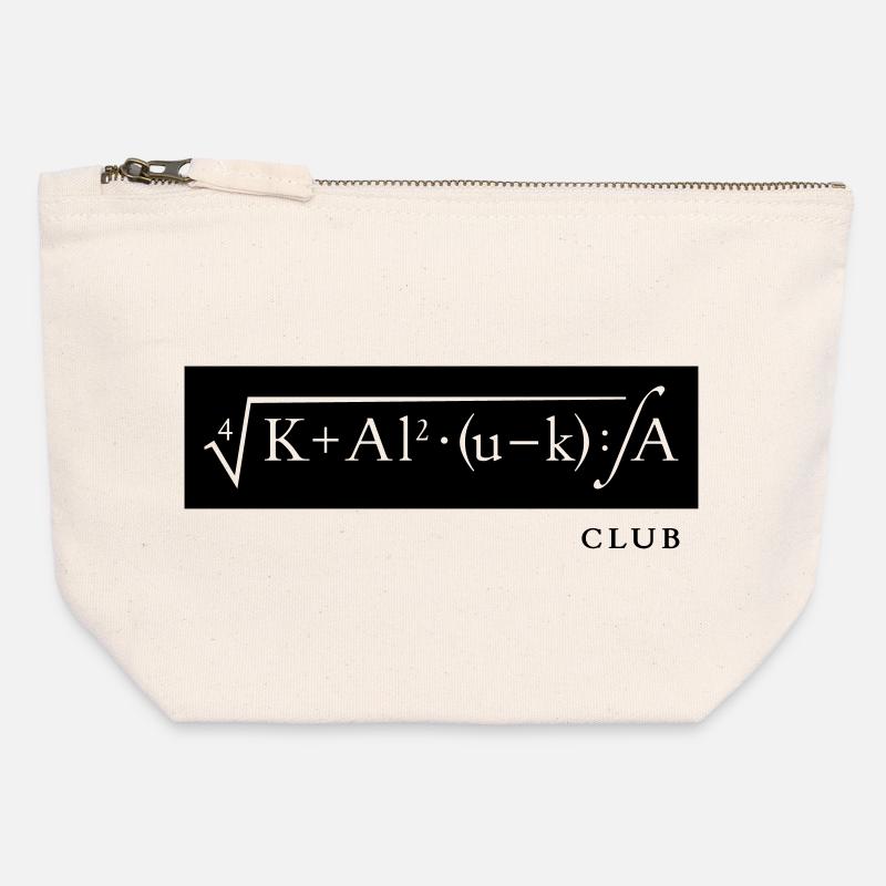 KALUKA Formula Club - Canvas Zip Pouch 12 x 13 cm - nature