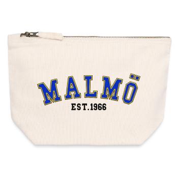 Malmö Est. 1966 - Canvas Zip Pouch 12 x 13 cm - nature - Front