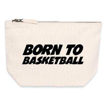 Born for Basketball - Canvas Zip Pouch 12 x 13 cm - nature - Front