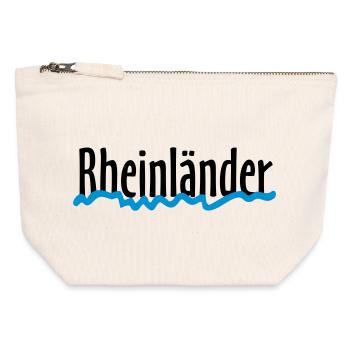 Rheinländer - Die Leute vom Rhein - Canvas Reißverschluss-Täschchen (12 x 13 cm) - Naturweiß - Vorne