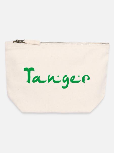 TANGER Algeria Algerien - Canvas Reißverschluss-Täschchen (12 x 13 cm) - Naturweiß