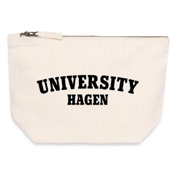 University of Hagen - Canvas Zip Pouch 12 x 13 cm - nature - Front