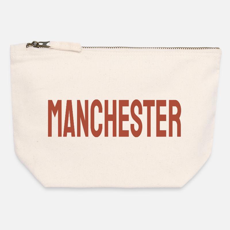 Manchester - Canvas Reißverschluss-Täschchen (12 x 13 cm) - Naturweiß