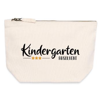 Kindergarten Graduate - School Enrollment - Kita - Canvas Zip Pouch 12 x 13 cm - nature - Front
