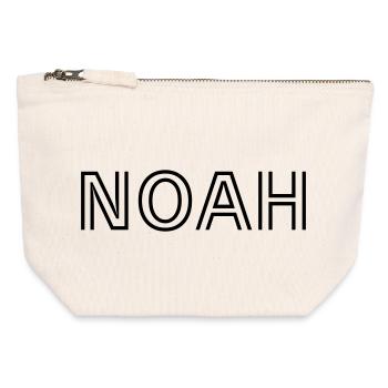 Noah - Canvas Zip Pouch 12 x 13 cm - nature - Front