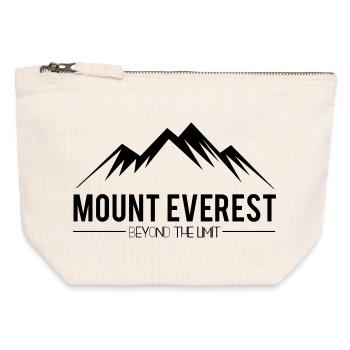 Mount Everest jenseits der Grenzen - Canvas Reißverschluss-Täschchen (12 x 13 cm) - Naturweiß - Vorne