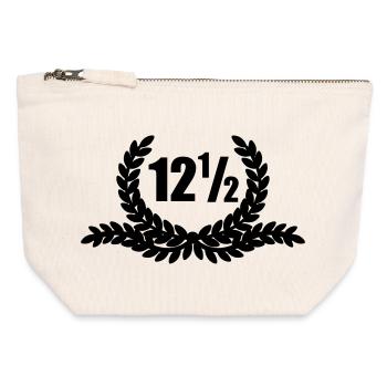 Lauwerkrans 12 ans et demi - Pochette zippée en toile 12 x 13 cm - blanc naturel - Devant