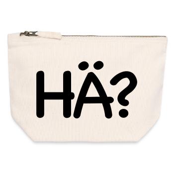 Excuse me, huh - Canvas Zip Pouch 12 x 13 cm - nature - Front