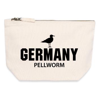 Pellworm GERMANY - Canvas Zip Pouch 12 x 13 cm - nature - Front