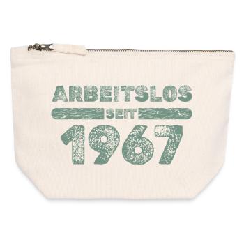 seit 1967 - Canvas Reißverschluss-Täschchen (12 x 13 cm) - Naturweiß - Vorne