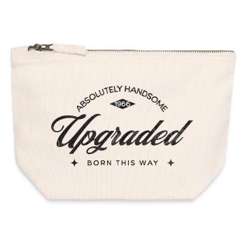 Vintage Born This Way – Absolument Beau 60 - Pochette zippée en toile 12 x 13 cm - blanc naturel - Devant
