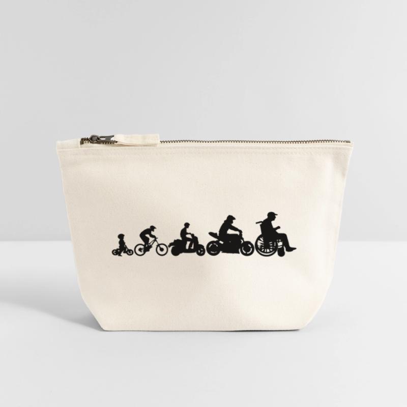 Evolution 2 wheels Canvas Zip Pouch 12 x 13 cm