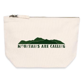 Mountains are Calling - Canvas Zip Pouch 12 x 13 cm - nature - Front