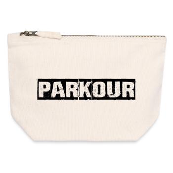 parkour - Canvas Zip Pouch 12 x 13 cm - nature - Front