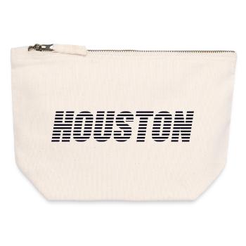 Houston, Texas - Canvas Zip Pouch 12 x 13 cm - nature - Front