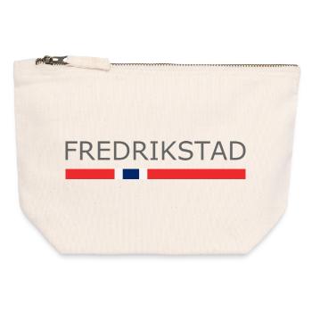 Fredrikstad - Norway - Norge - Norwegen - Canvas Reißverschluss-Täschchen (12 x 13 cm) - Naturweiß - Vorne